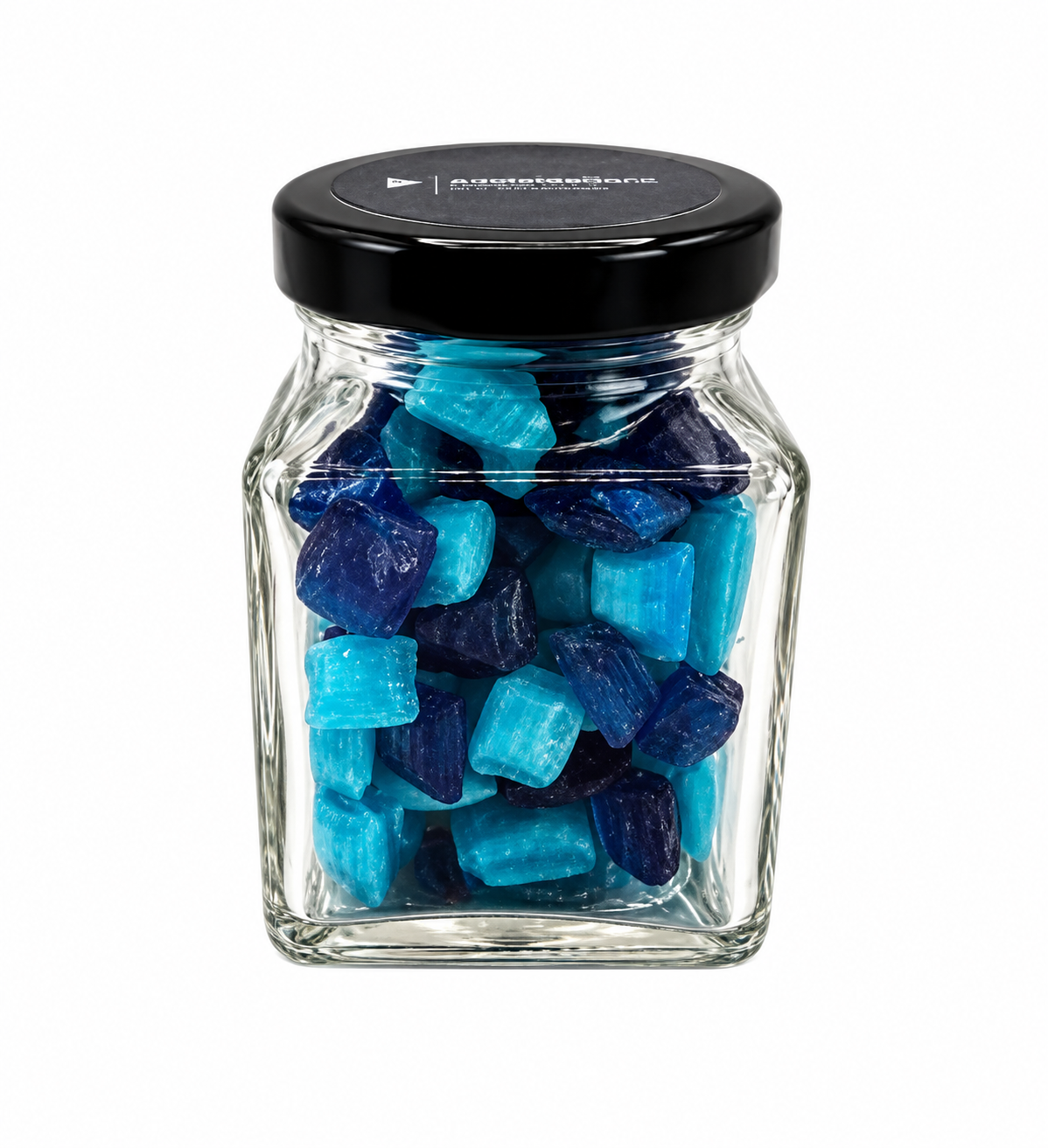 Small Glass jar with Humbugs