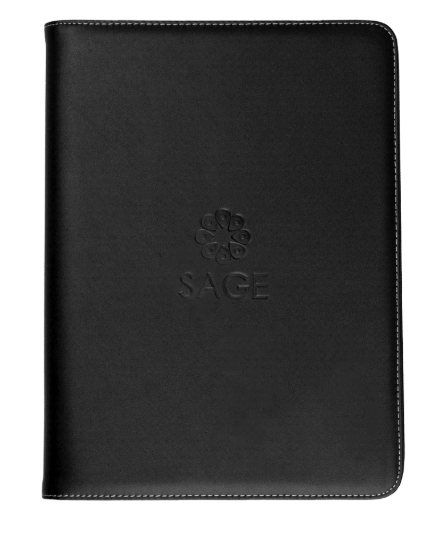 A4 Imitation leather Zip Compedium