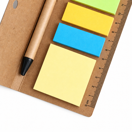 Ruler Sticky Note Pad with Pen