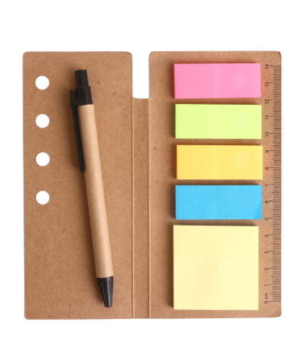 Ruler Sticky Note Pad with Pen