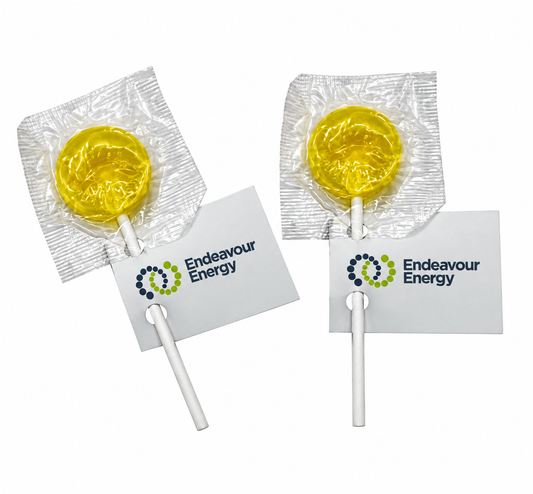Small Branded Lollipop with Tag