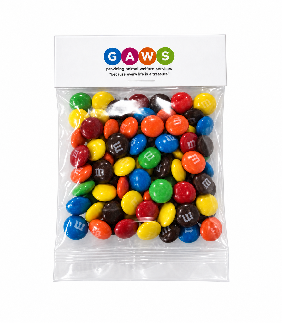 Billboard with mini M&Ms